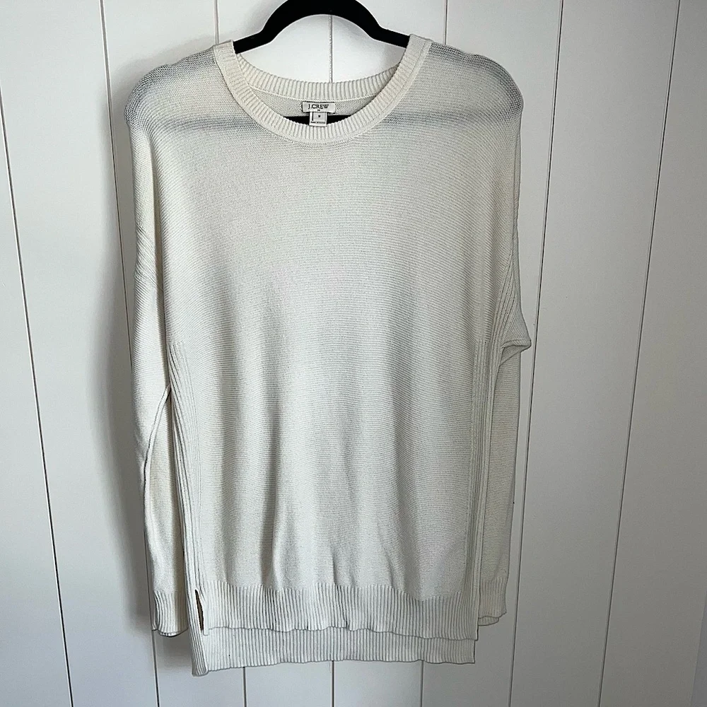 J.Crew split hem crewneck sweater